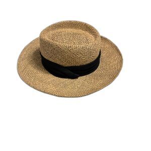 Kentucky Derby Men's Hat, Summer Club Australian Straw Wide Brim, One Size Tall